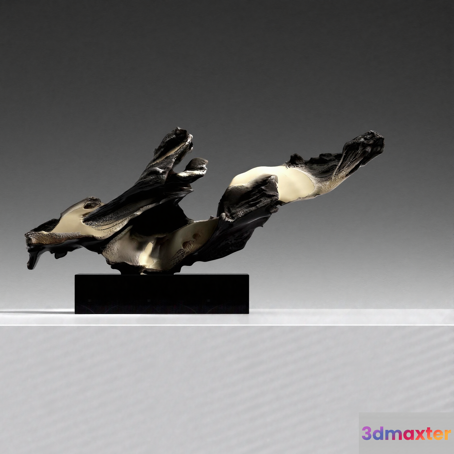 Abstract Metal Sculpture 3D Model - 20643 - VRAY Render