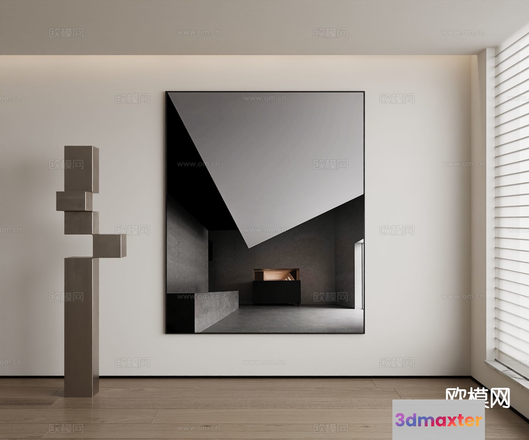 Modern Minimalist Interior 3D Model - 20404 - VRAY Render