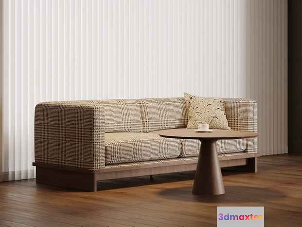 Modern Living Room 3D Model - 2847 - VRAY Render