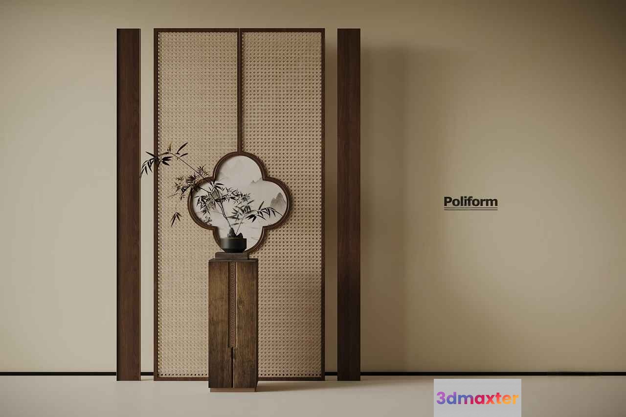 Modern Room Divider 3D Model - 2757 - VRAY Render