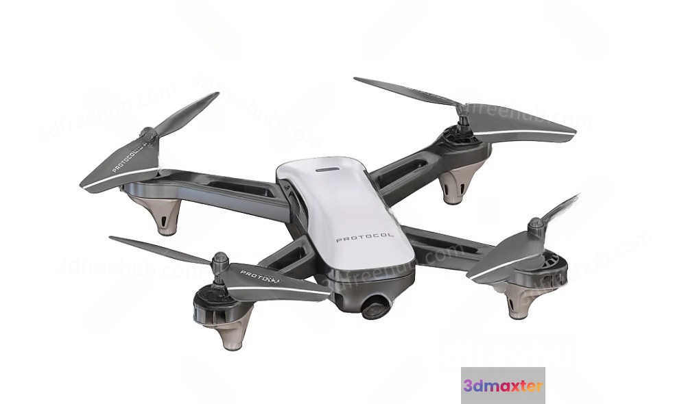 A Drone 3D Model - 5534 - VRAY Render
