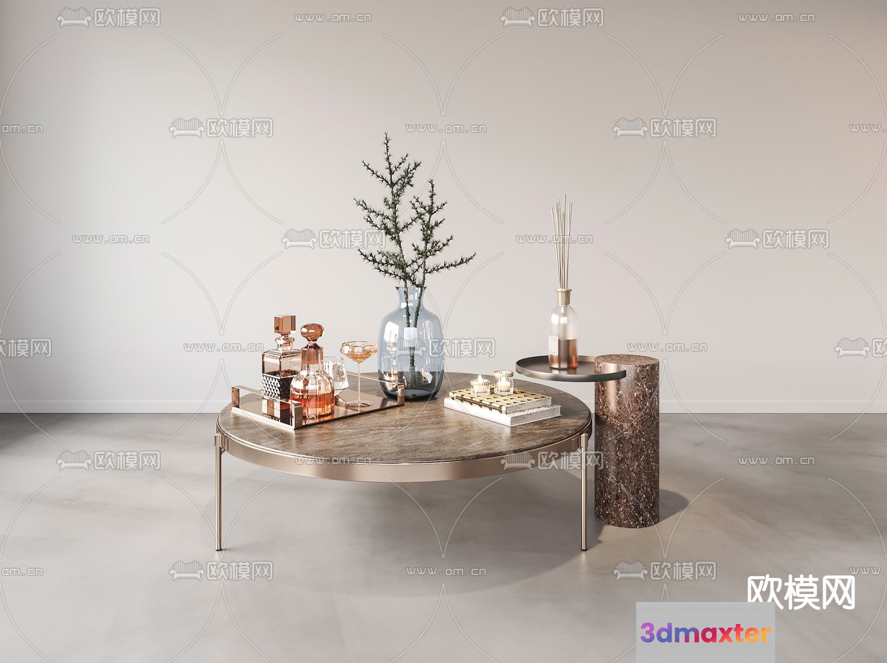 Modern Coffee Table 3D Model - 17664 - VRAY Render