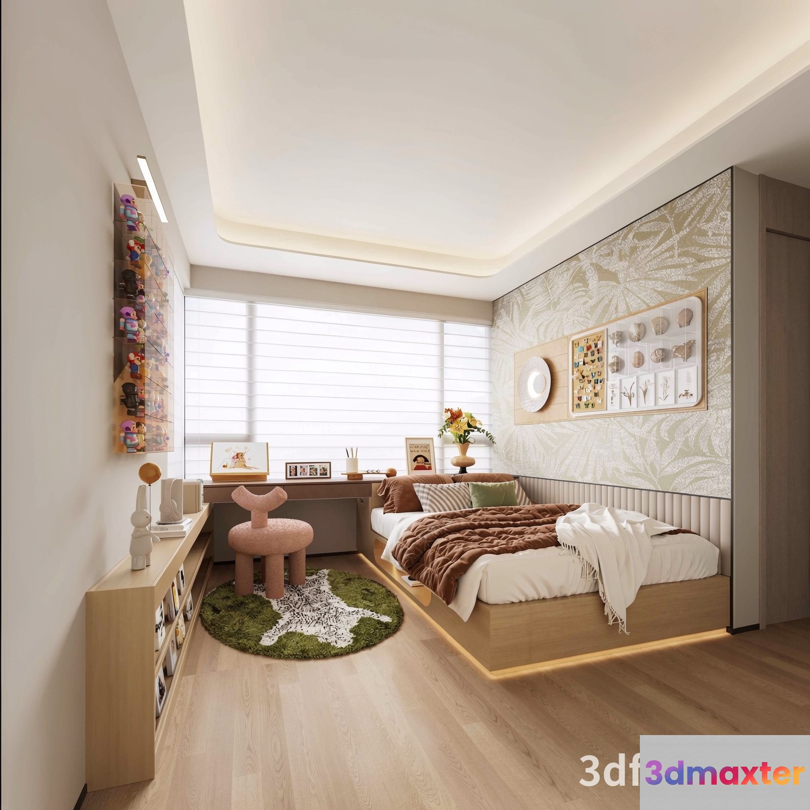 Cozy Bedroom 3D Model - 20771 - VRAY Render