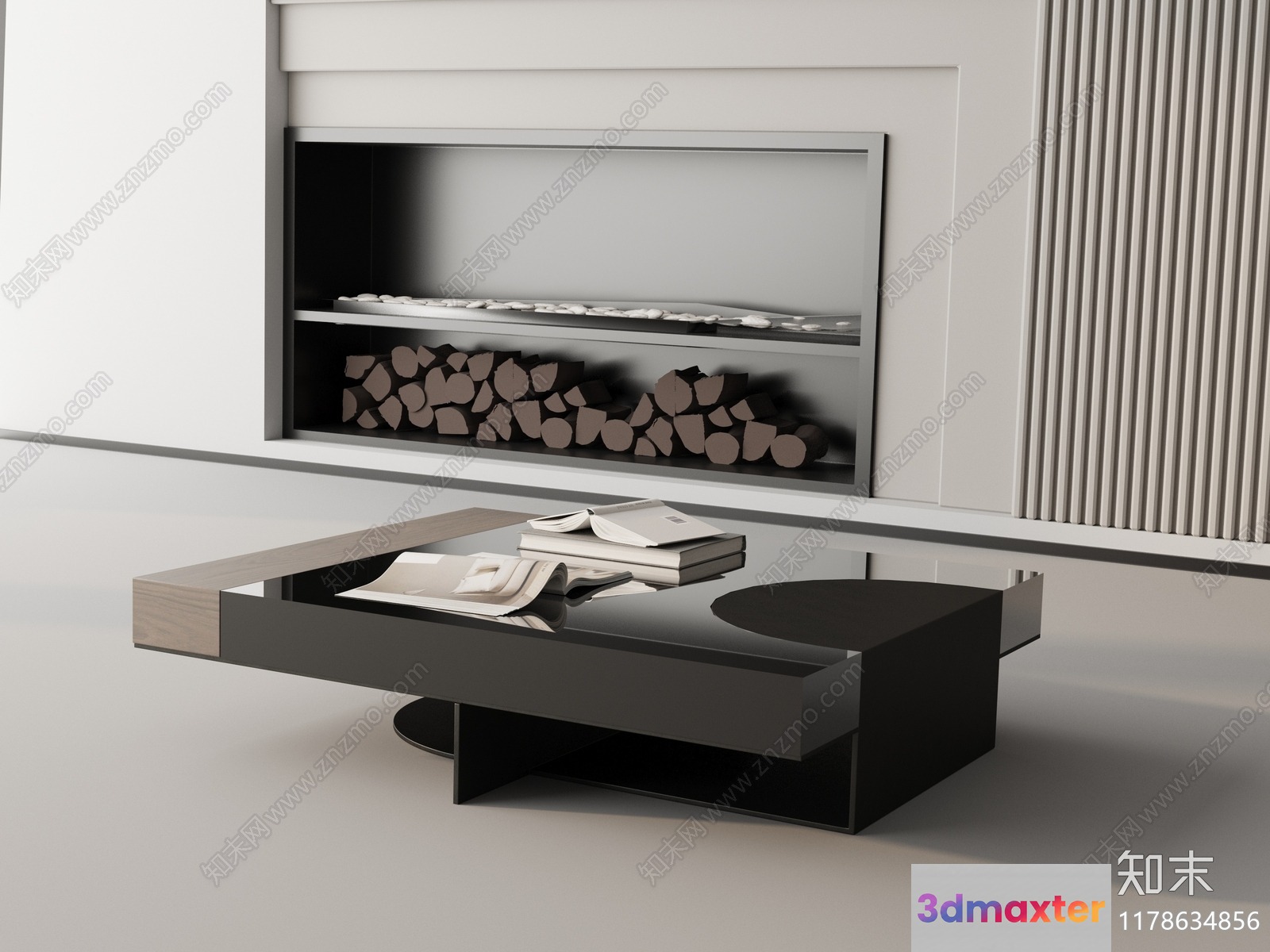 Modern Living Room 3D Model - 991 - VRAY Render