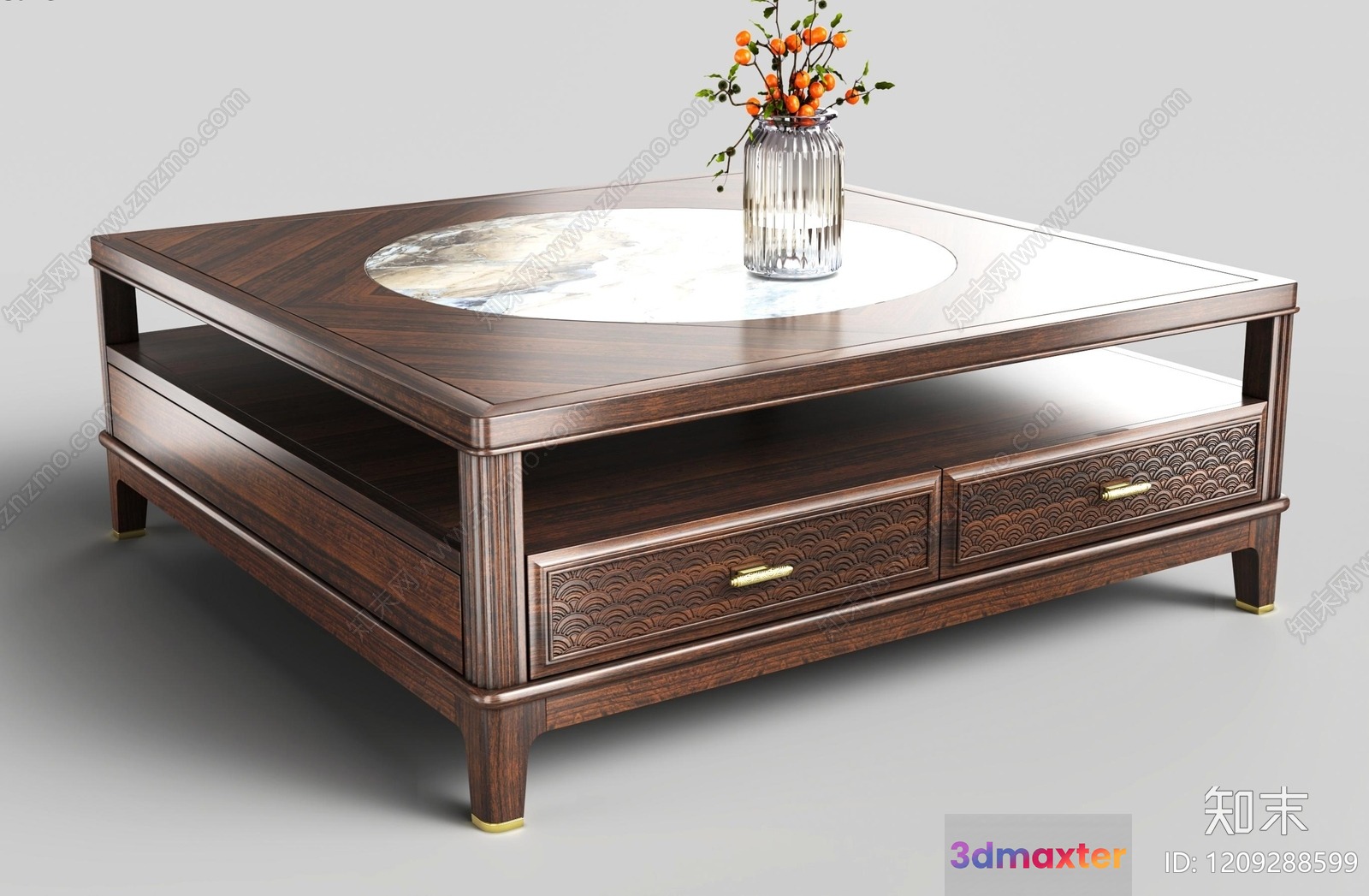 Modern Living Room 3D Model - 18672 - VRAY Render