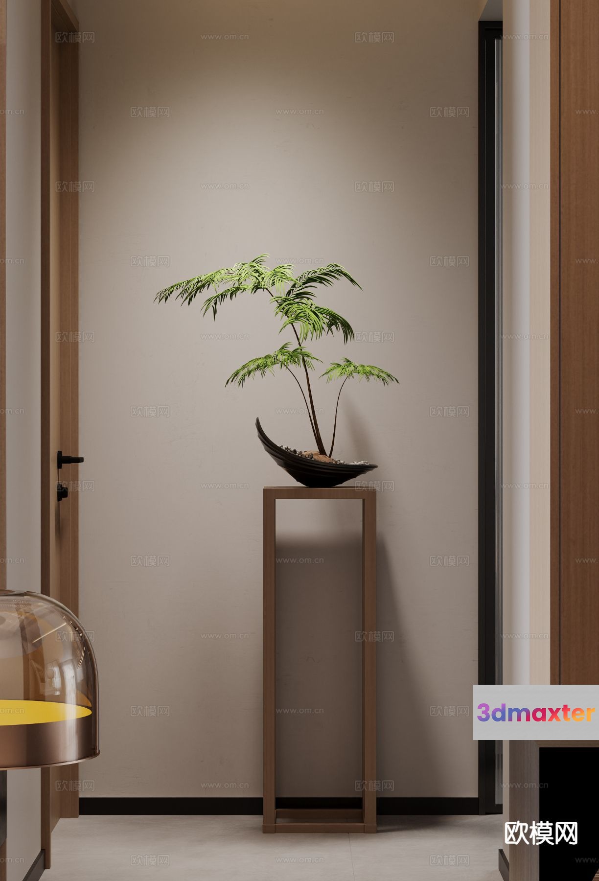 A Small Plant In A Pot 3D Model - 15990 - VRAY Render
