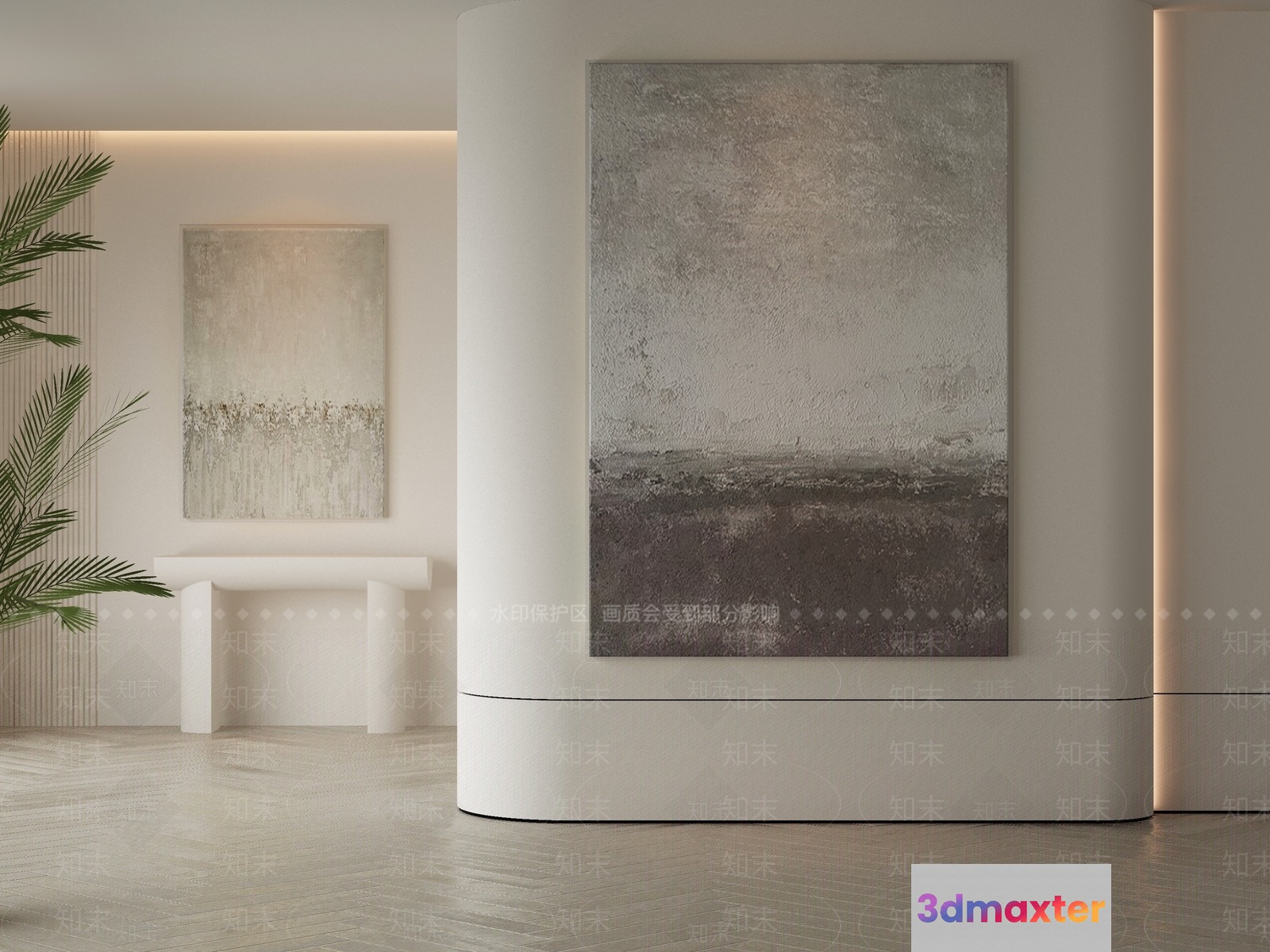 Modern Minimalist Decor 3D Model - 18254 - VRAY Render