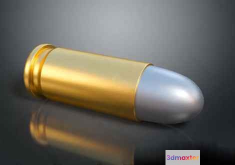 Gold Bullet 3D Model - 22355 - VRAY Render