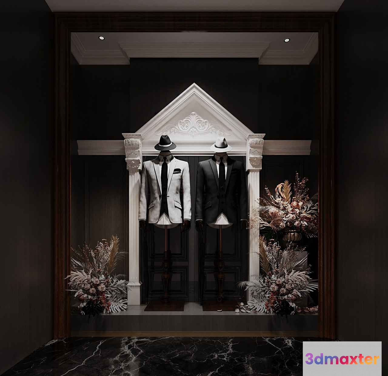 Black And White Suits 3D Model - 7210 - CORONA Render