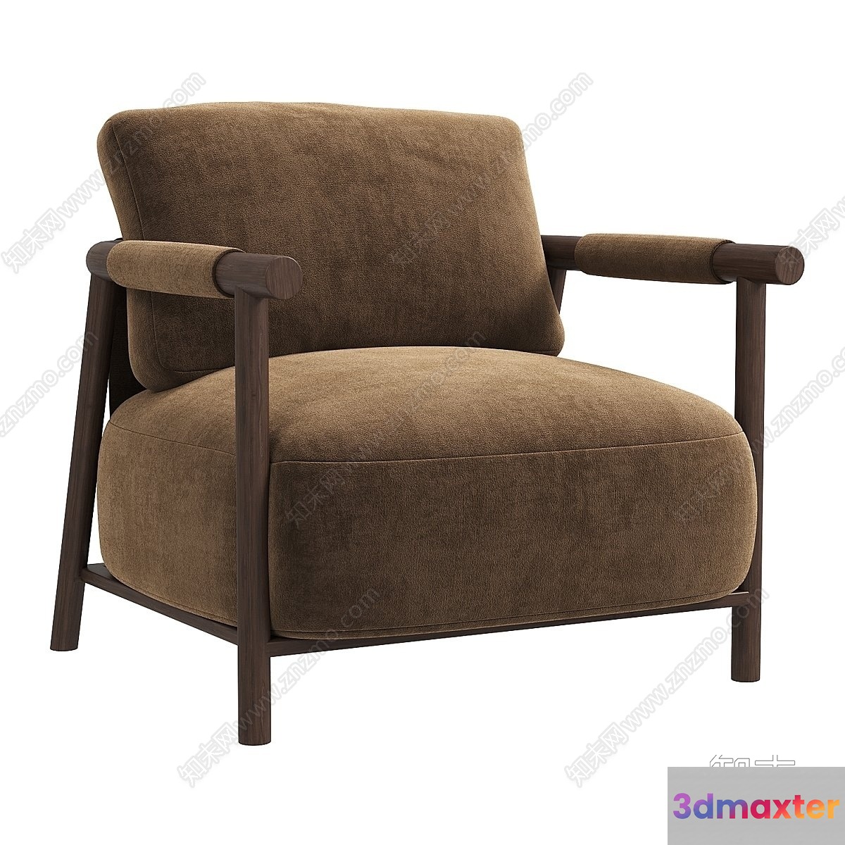 Wooden Armchair 3D Model - 17670 - VRAY Render
