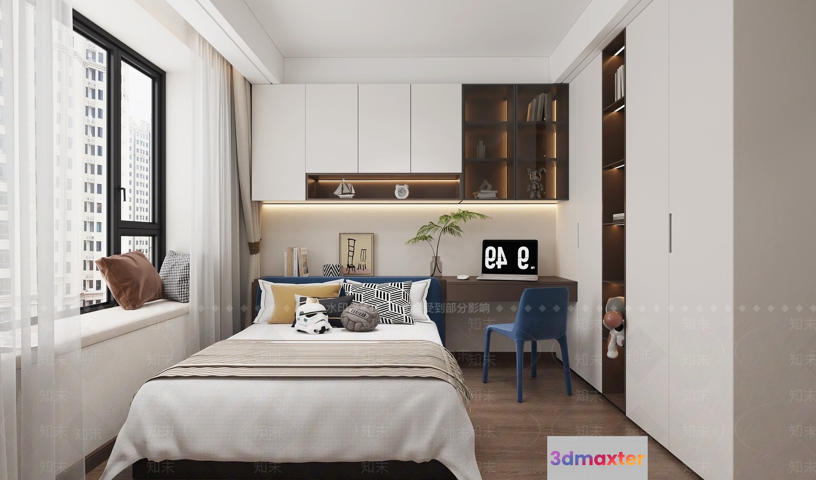 Cozy Bedroom 3D Model - 21120 - VRAY Render
