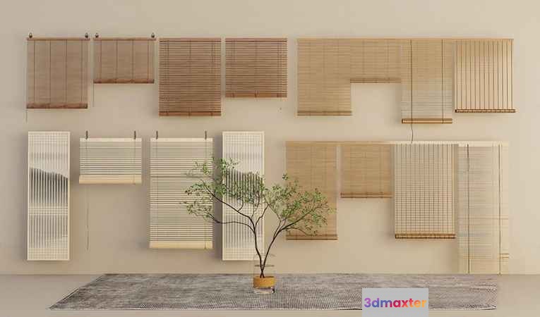 Rustic Window Treatments 3D Model - 8982 - VRAY Render