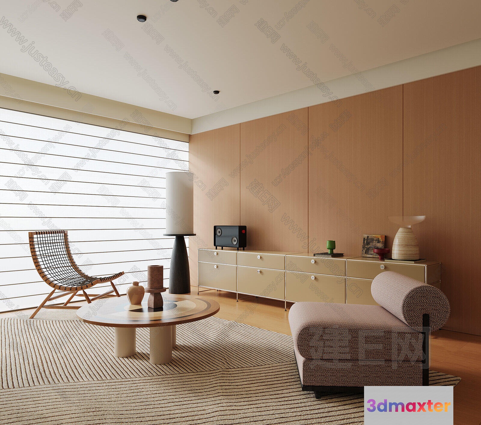 Modern Living Room 3D Model - 9947 - CORONA Render