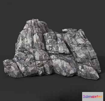 Rough Rock Formation 3D Model - 12055 - VRAY Render