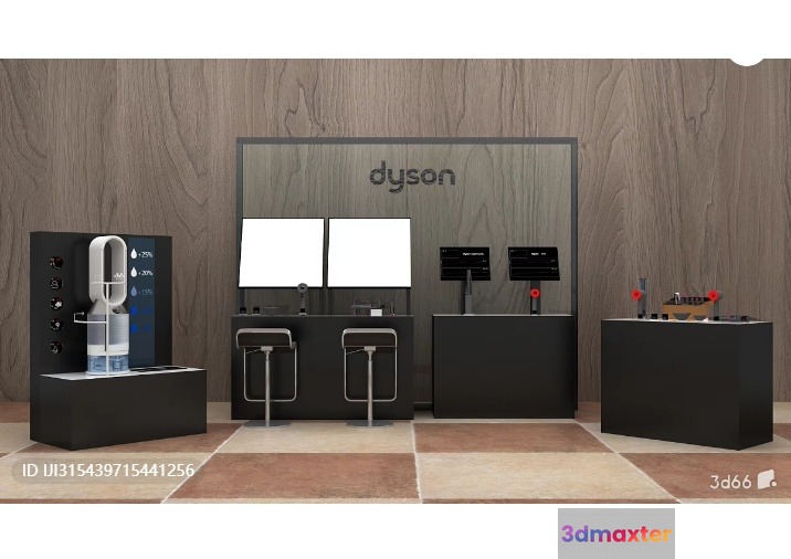 A Dyson Product Display 3D Model - 9422 - VRAY Render