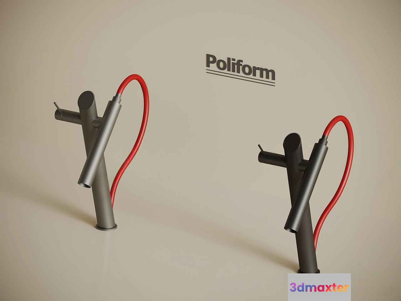 Modern Poliform Faucets 3D Model - 1056 - VRAY Render