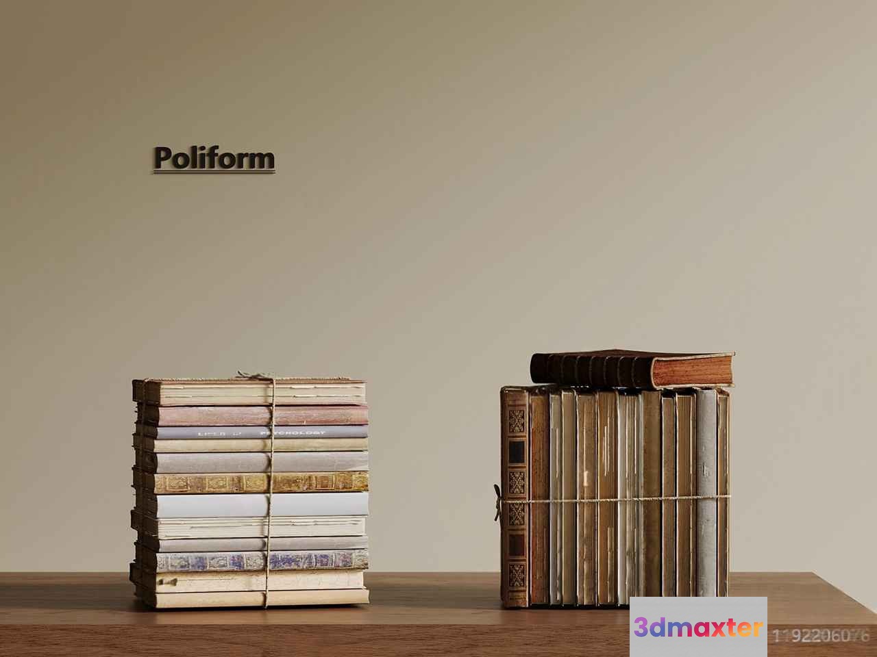 Stack Of Books 3D Model - 23403 - VRAY Render