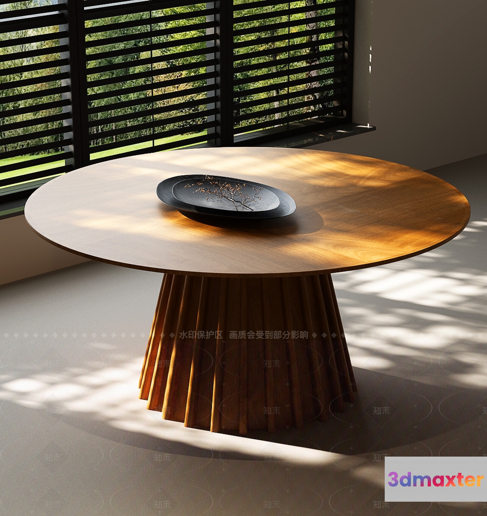 Modern Round Table 3D Model - 2986 - VRAY Render