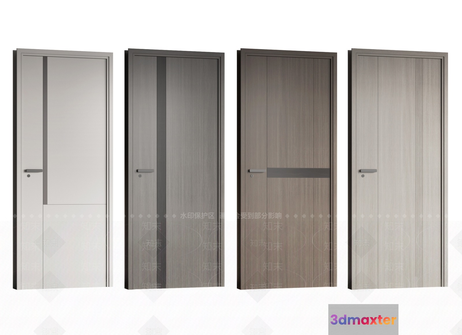 Modern Interior Doors 3D Model - 10559 - VRAY Render