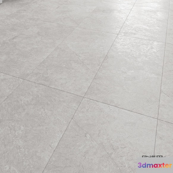 Grey Tile Floor 3D Model - 7669 - CORONA Render