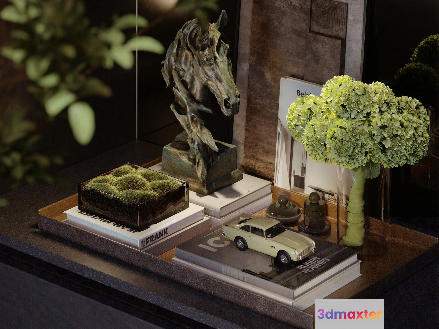 Modern Decorative Display 3D Model - 248 - CORONA Render