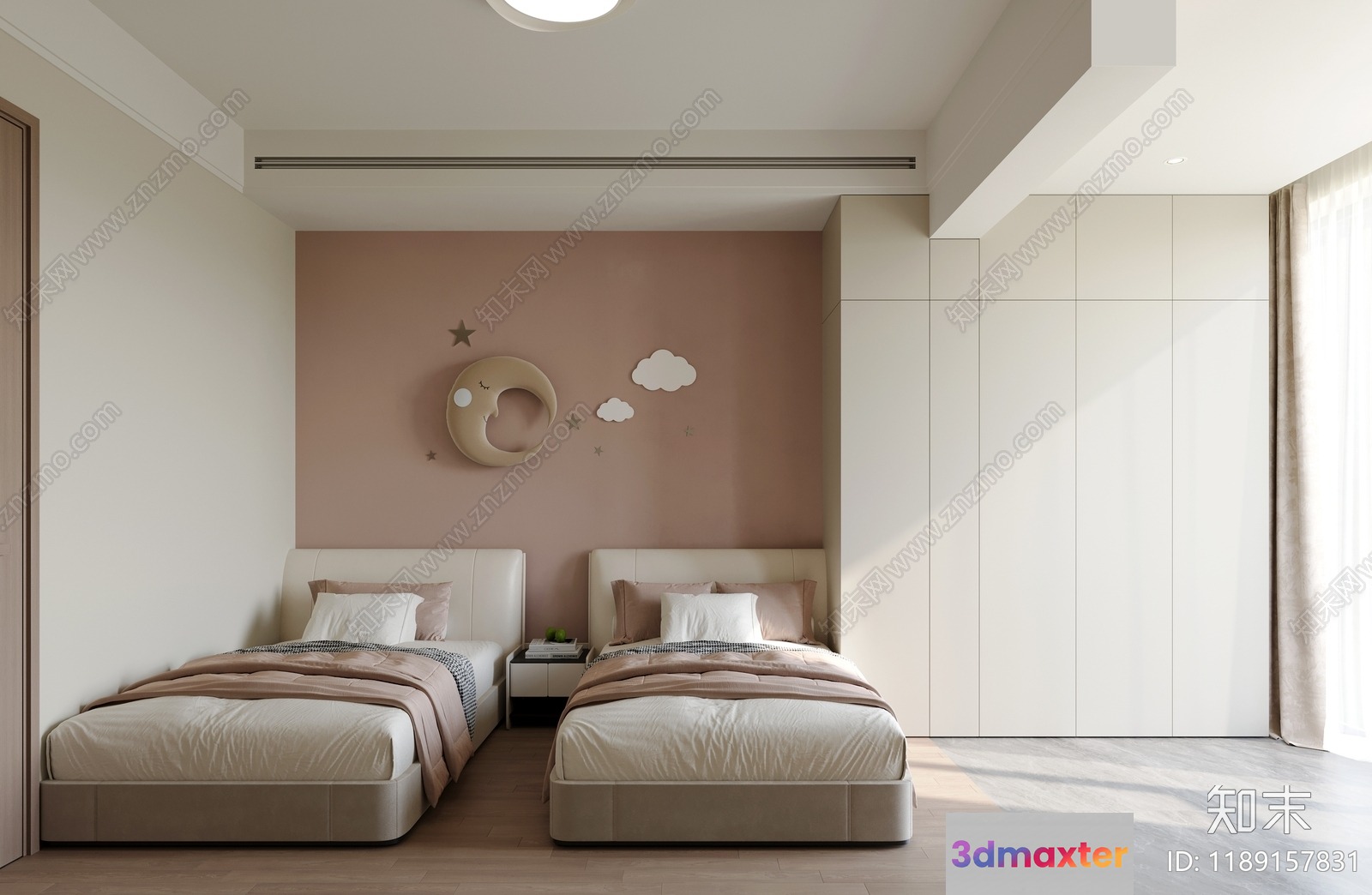 Cozy Children'S Bedroom 3D Model - 3093 - VRAY Render
