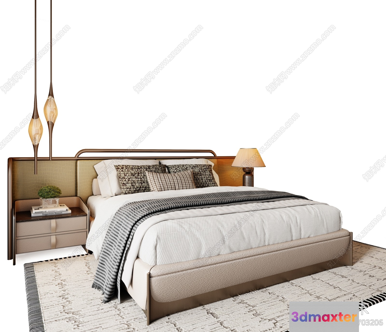 Cozy Bedroom 3D Model - 18442 - VRAY Render