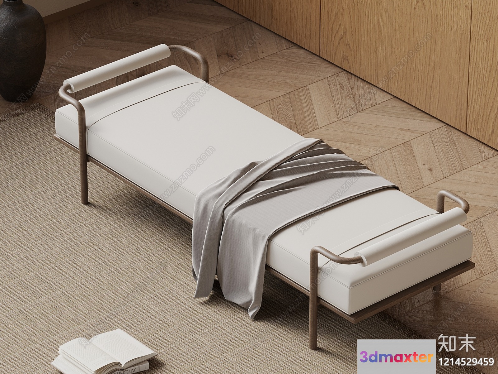 Modern Minimalist Sofa 3D Model - 15906 - VRAY Render