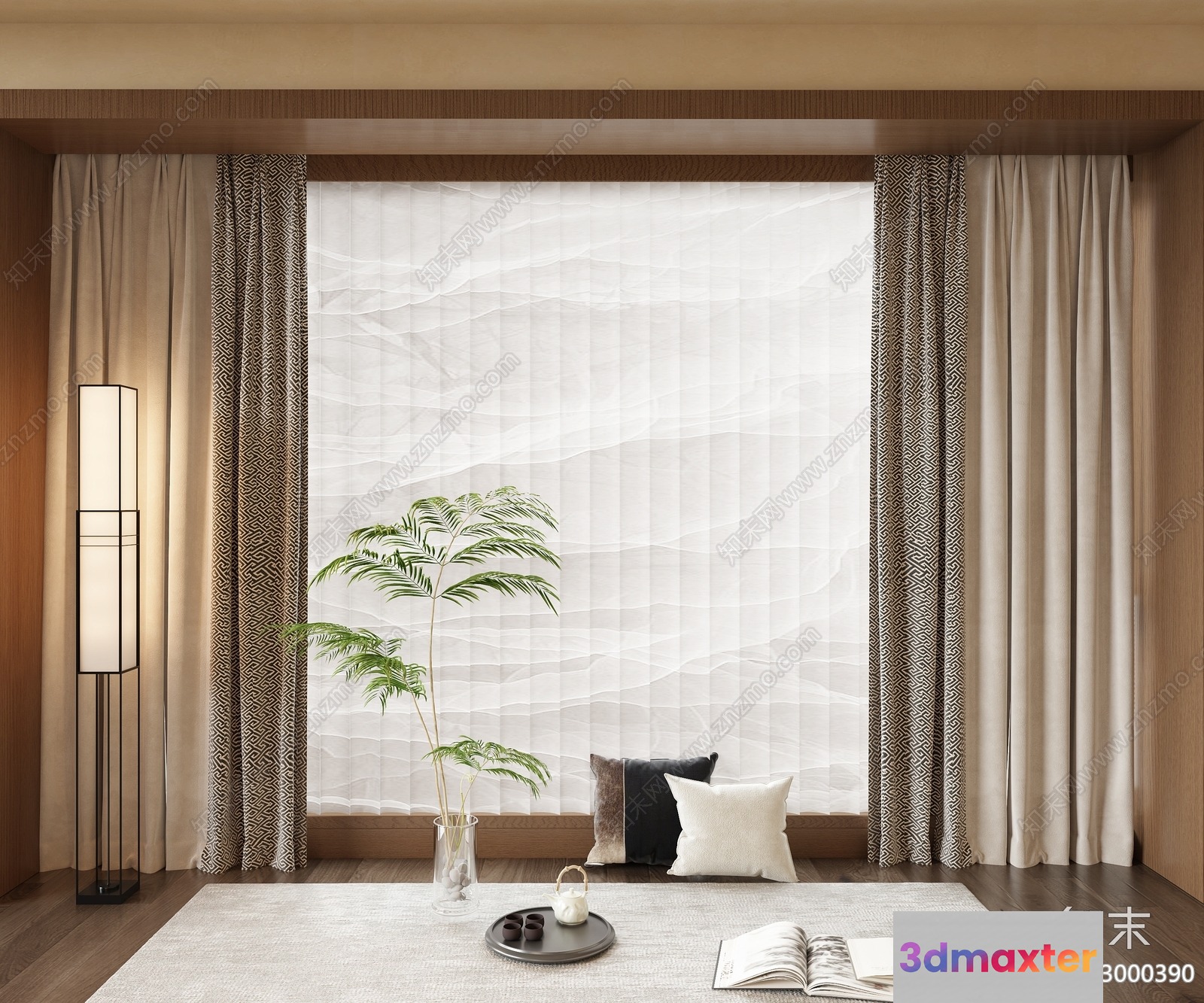 Modern Living Room 3D Model - 11262 - VRAY Render