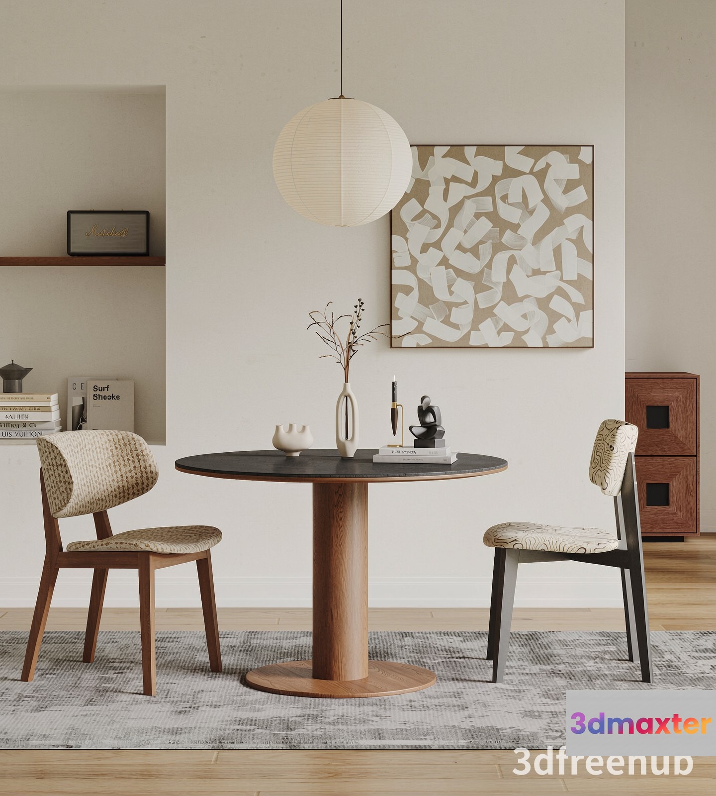 Modern Dining Room 3D Model - 14937 - VRAY Render