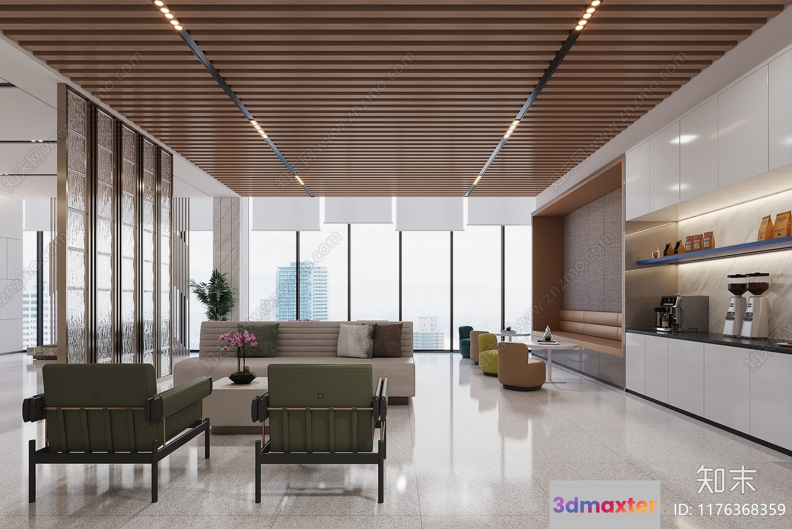 Modern Living Room 3D Model - 22780 - VRAY Render