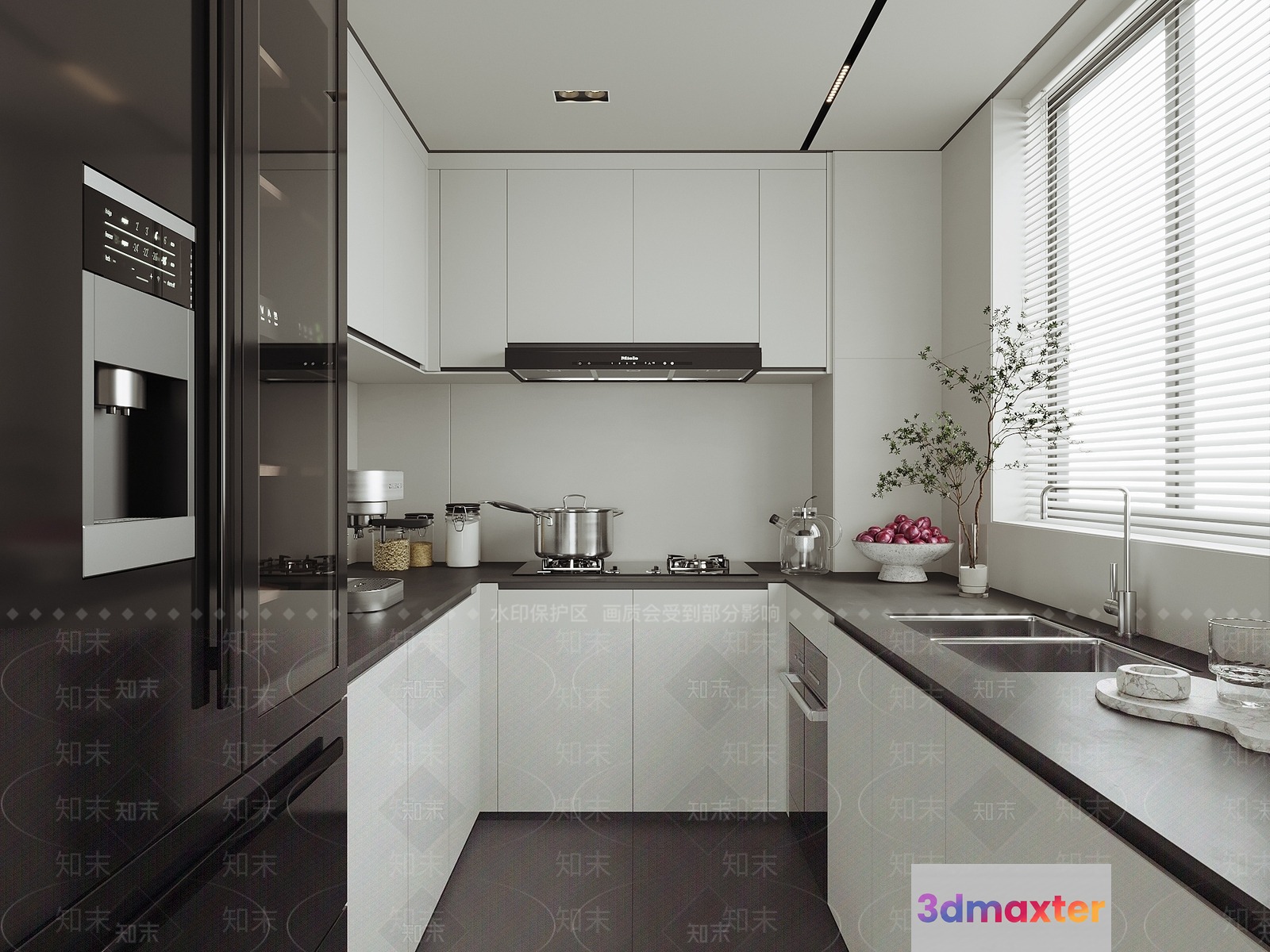 Modern Kitchen 3D Model - 10890 - VRAY Render