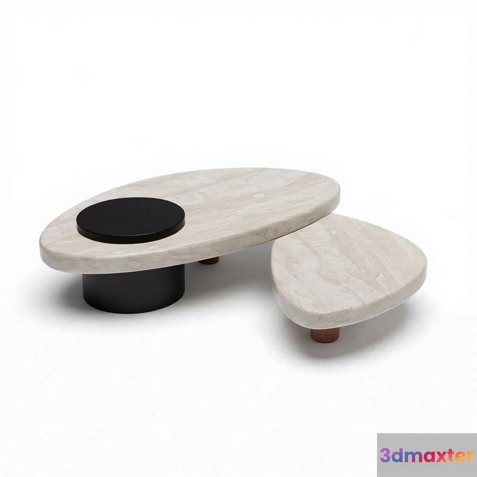 Modern Marble Coffee Table 3D Model - 19195 - VRAY Render