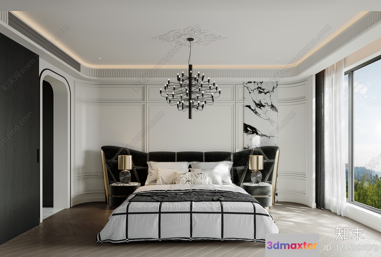 Cozy Bedroom 3D Model - 13909 - VRAY Render
