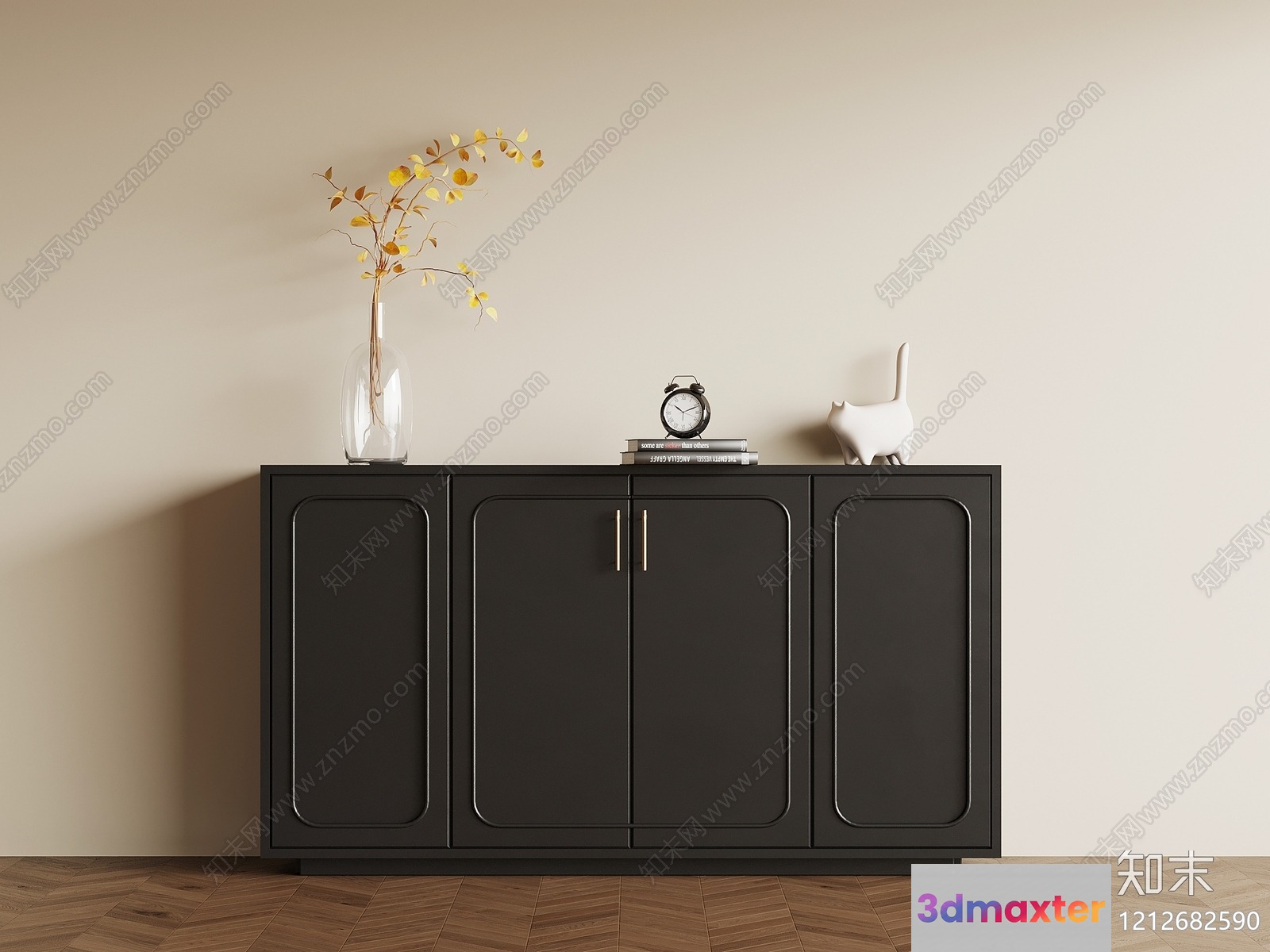 Modern Sideboard Cabinet 3D Model - 16066 - VRAY Render