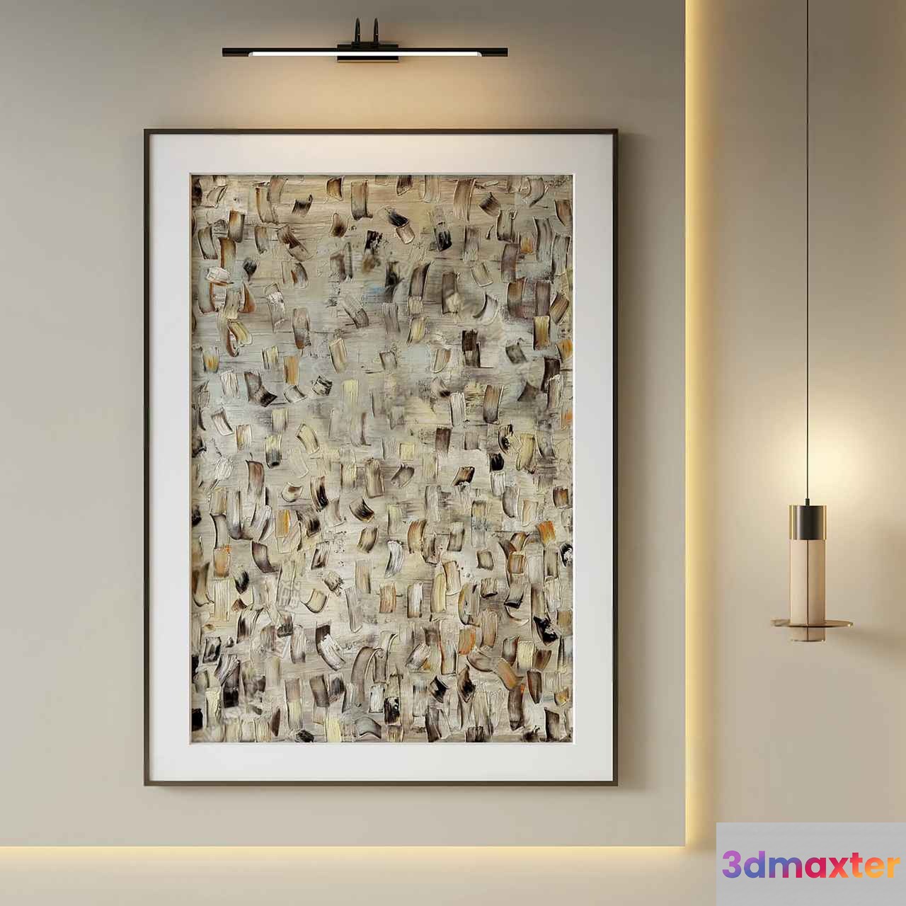 Modern Abstract Art 3D Model - 19781 - VRAY Render