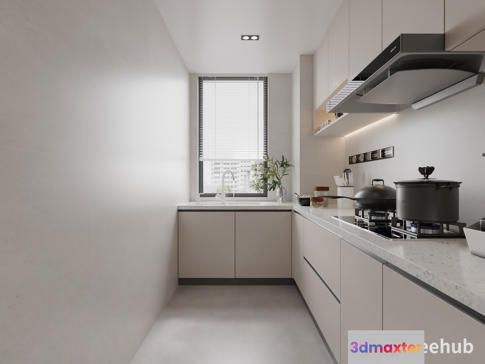 Modern Kitchen 3D Model - 23238 - VRAY Render