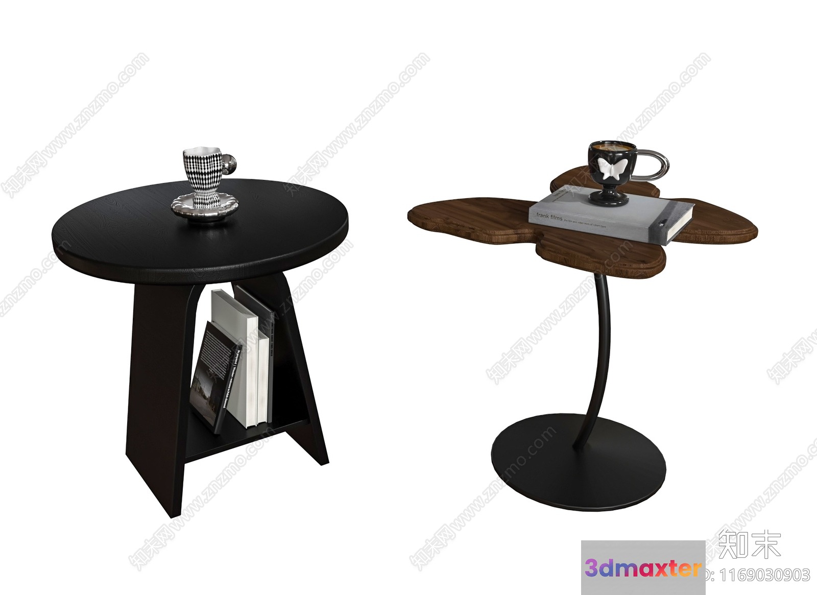 Modern Side Tables 3D Model - 6013 - VRAY Render