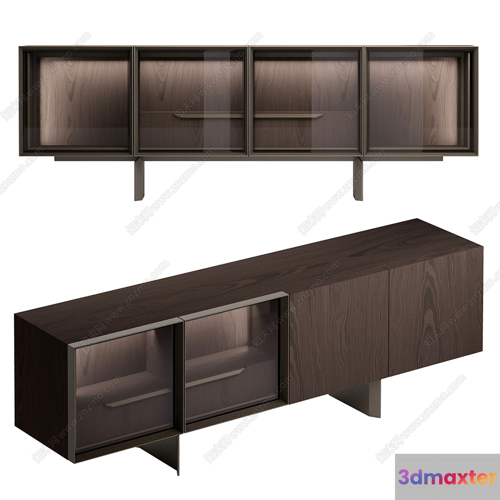 Modern Wooden Furniture 3D Model - 14044 - VRAY Render