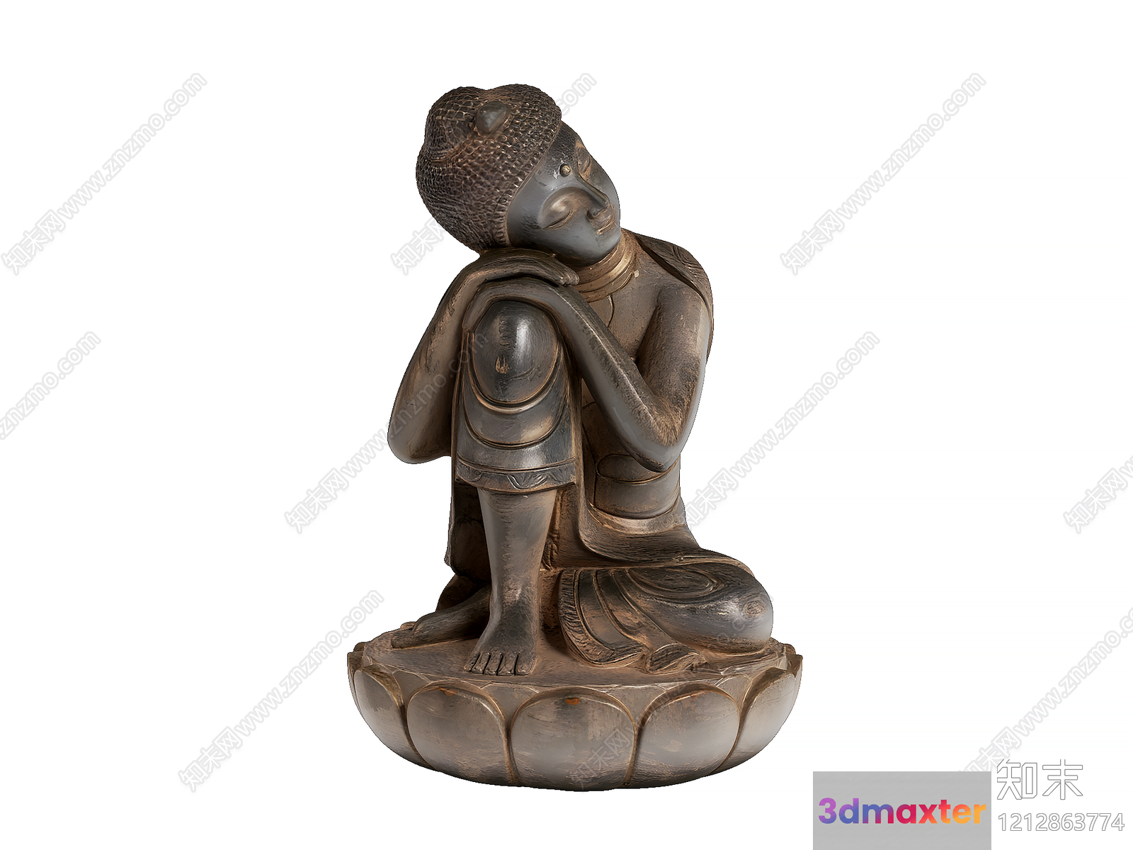 A Buddha Statue 3D Model - 13926 - VRAY Render