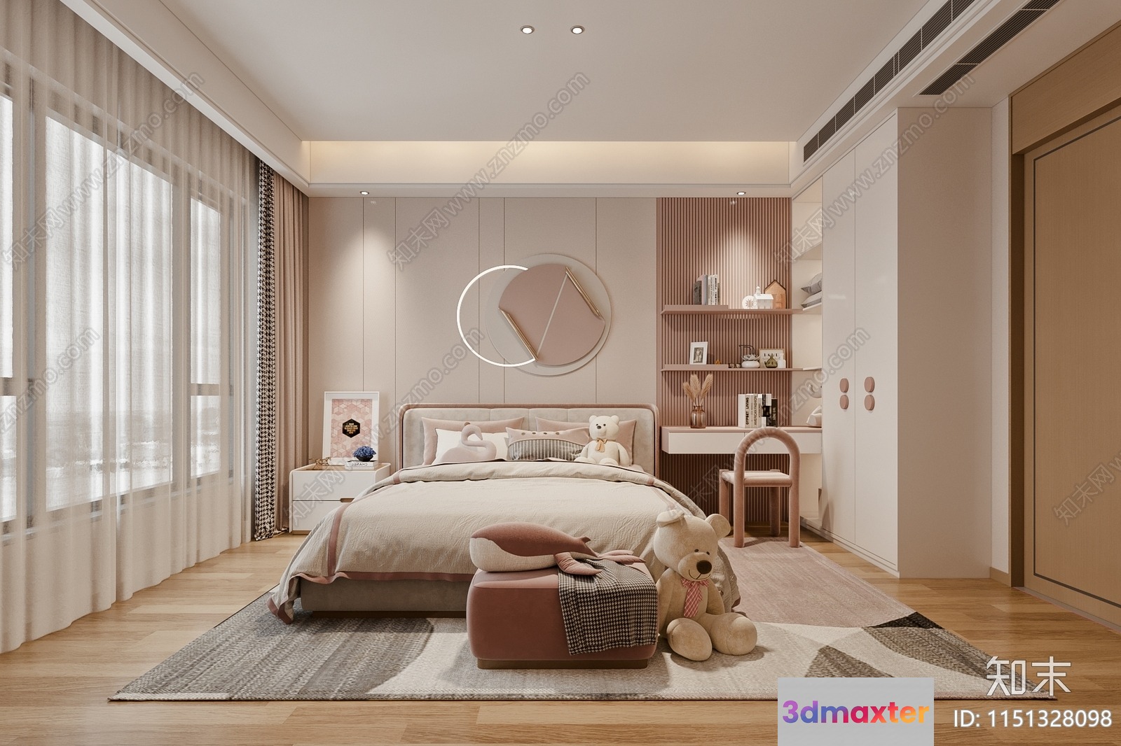 Cozy Bedroom 3D Model - 23037 - CORONA Render