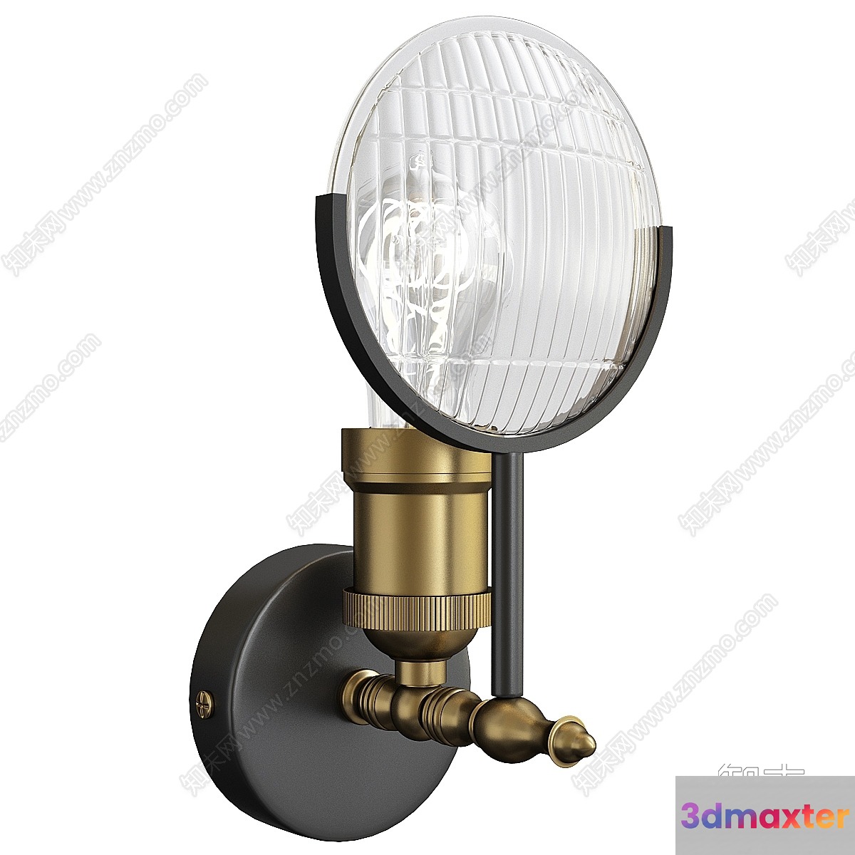 Gold Light Fixture 3D Model - 12993 - VRAY Render