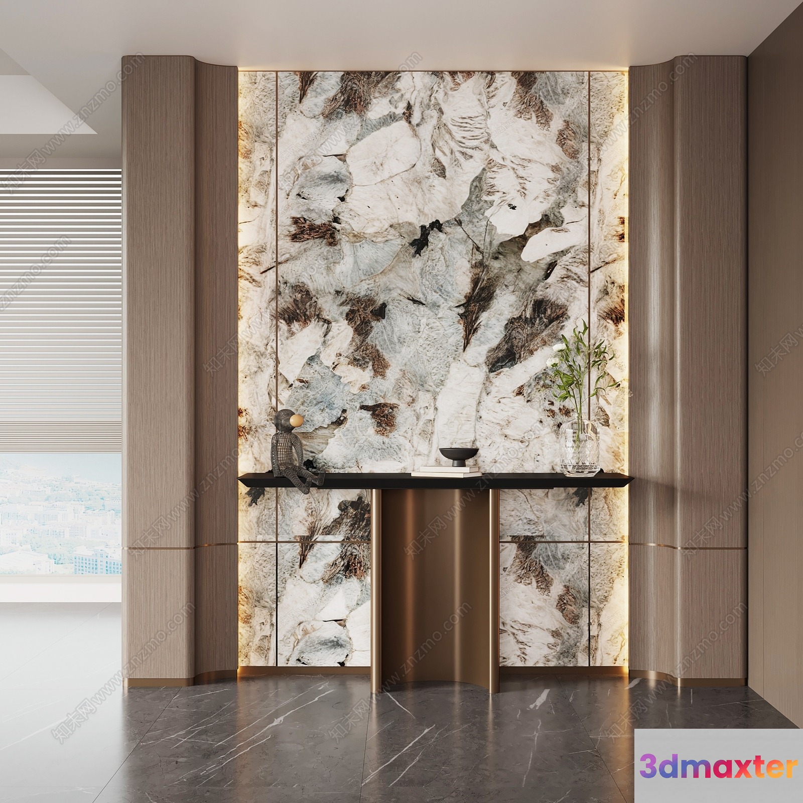 Modern Living Room 3D Model - 15033 - VRAY Render