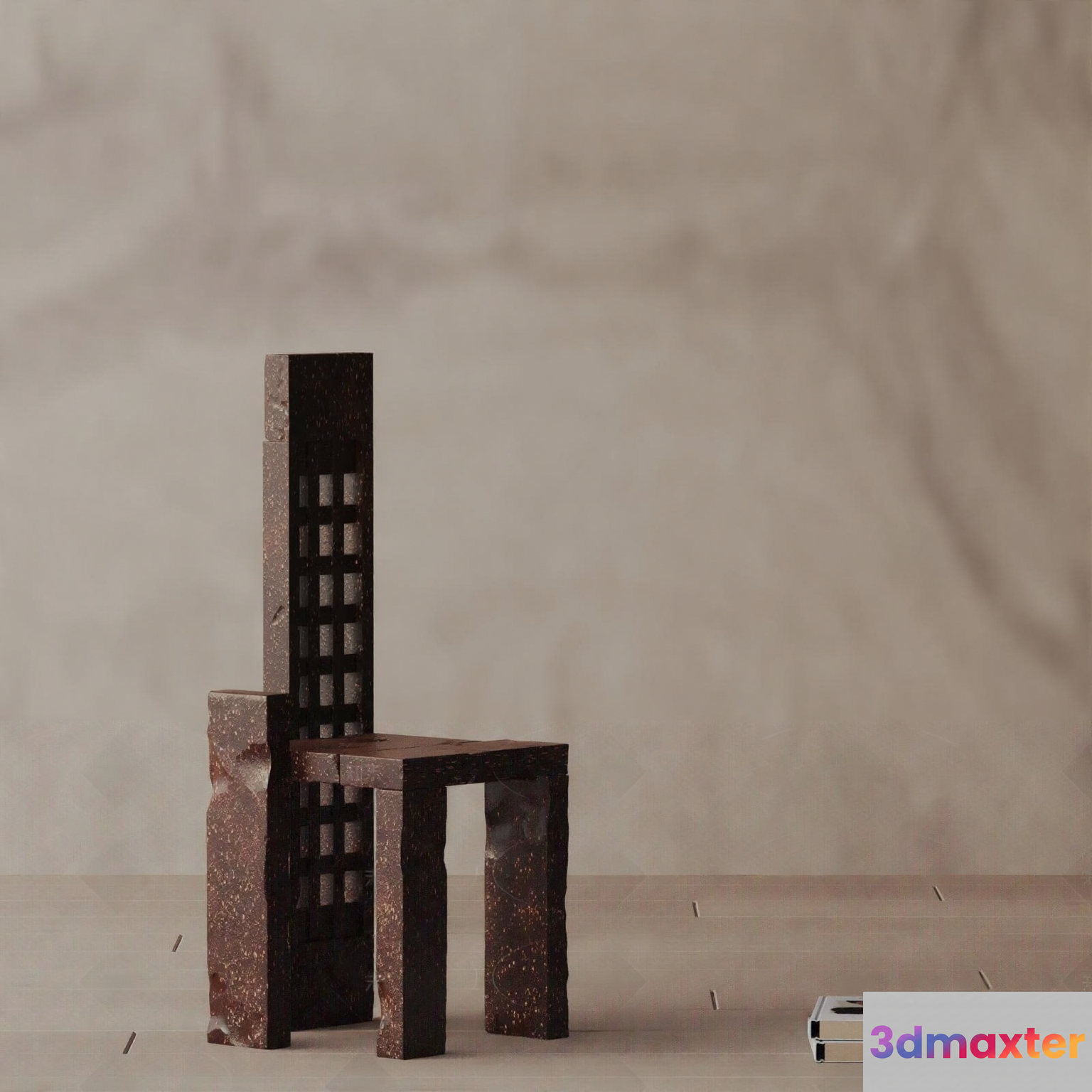 A Unique Chair Made Of Chocolate 3D Model - 15761 - VRAY Render