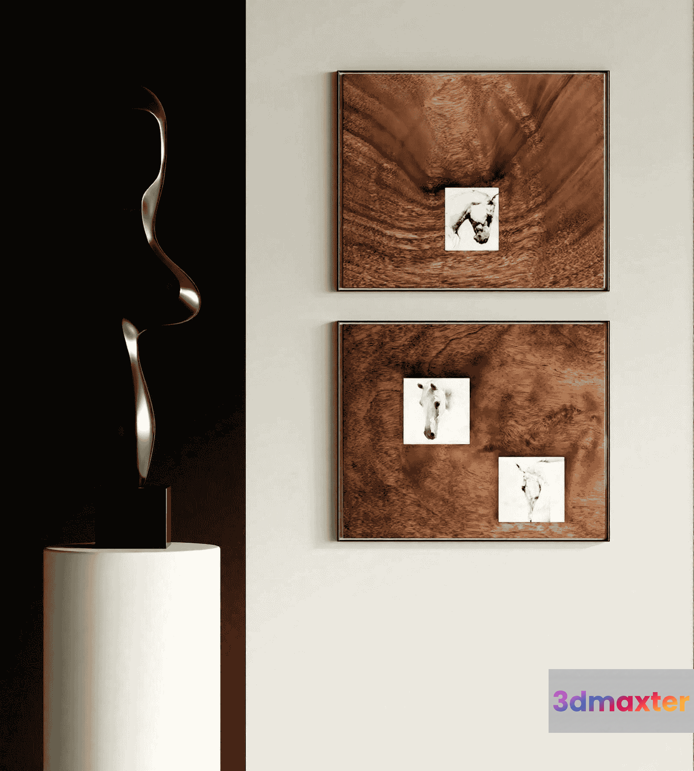 Modern Artwork 3D Model - 10724 - VRAY Render