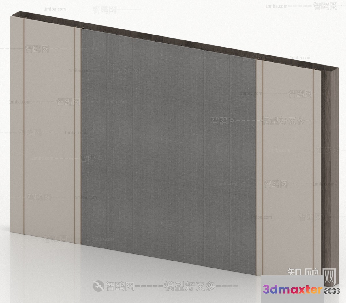 A Grey Book With A Grey Cover 3D Model - 14945 - VRAY Render