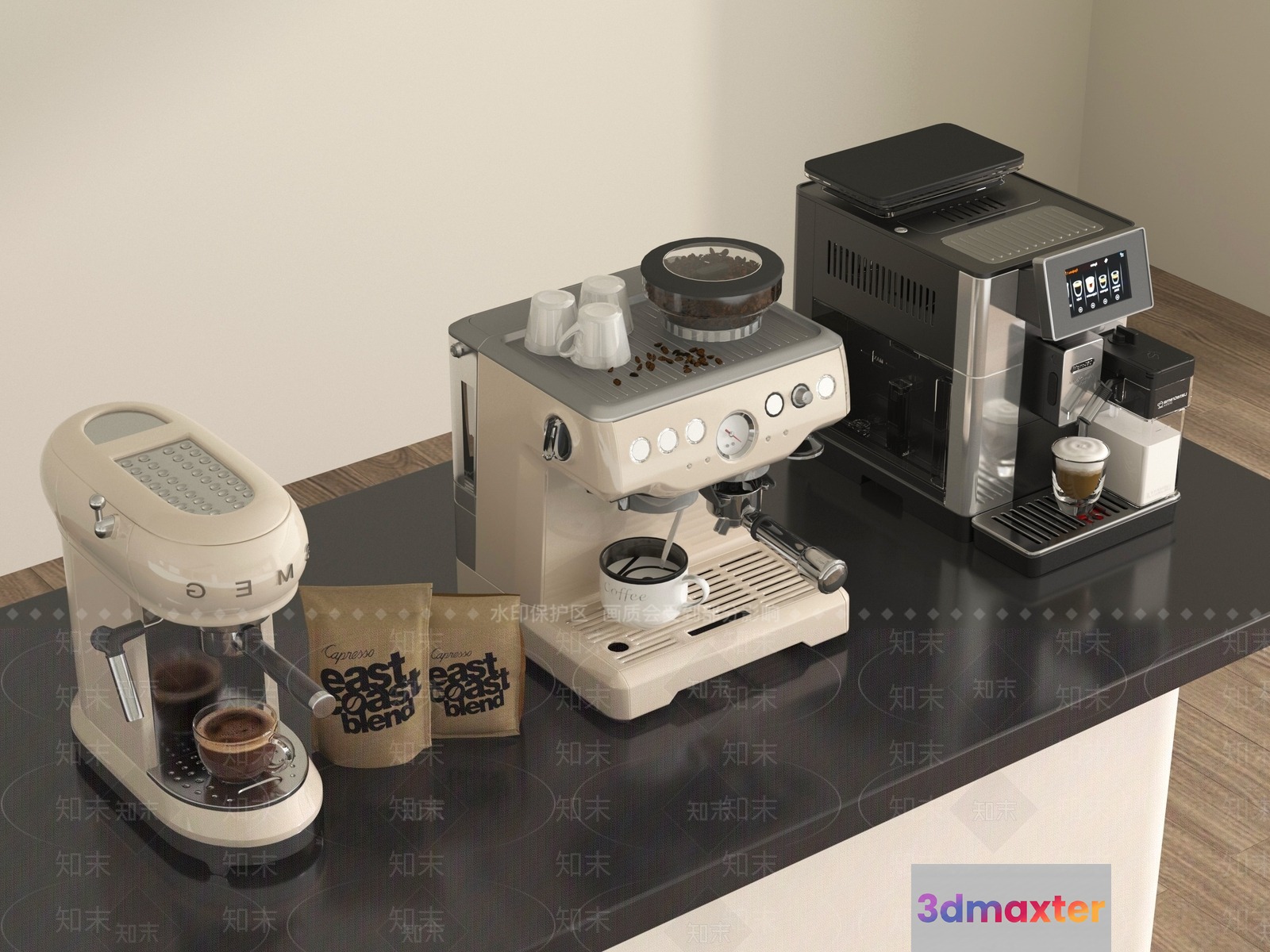 Modern Coffee Machines 3D Model - 7531 - VRAY Render
