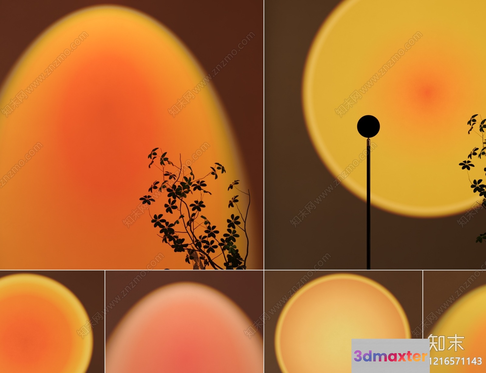 The Image Features A Collection Of Circles With Varying Sizes And Colors 3D Model - 15799 - VRAY Render