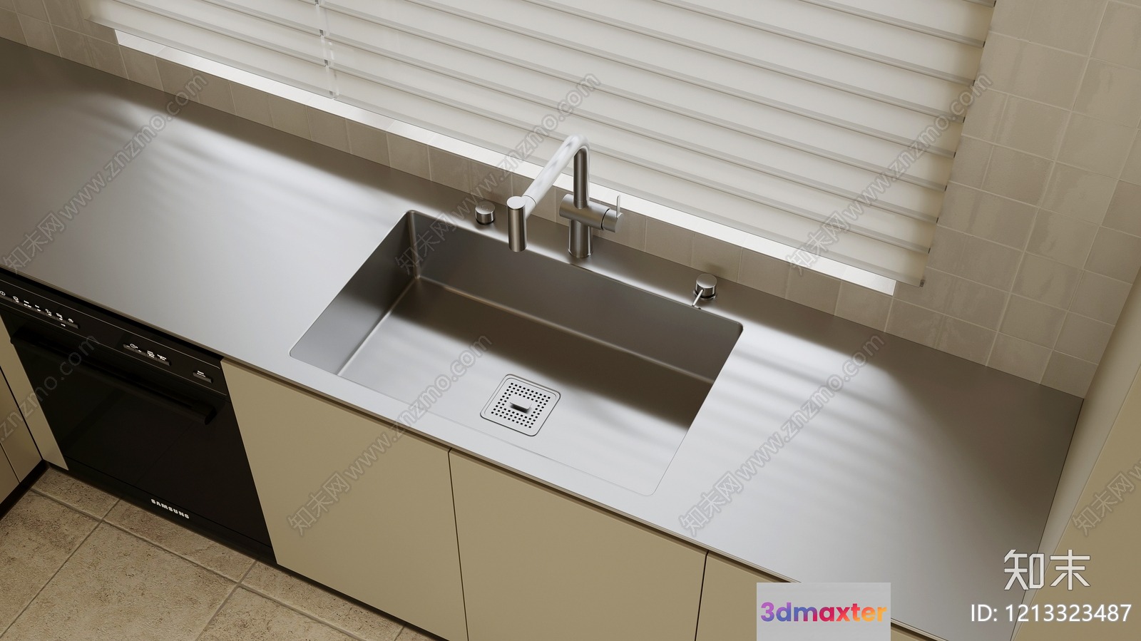 Modern Kitchen Sink 3D Model - 5958 - VRAY Render