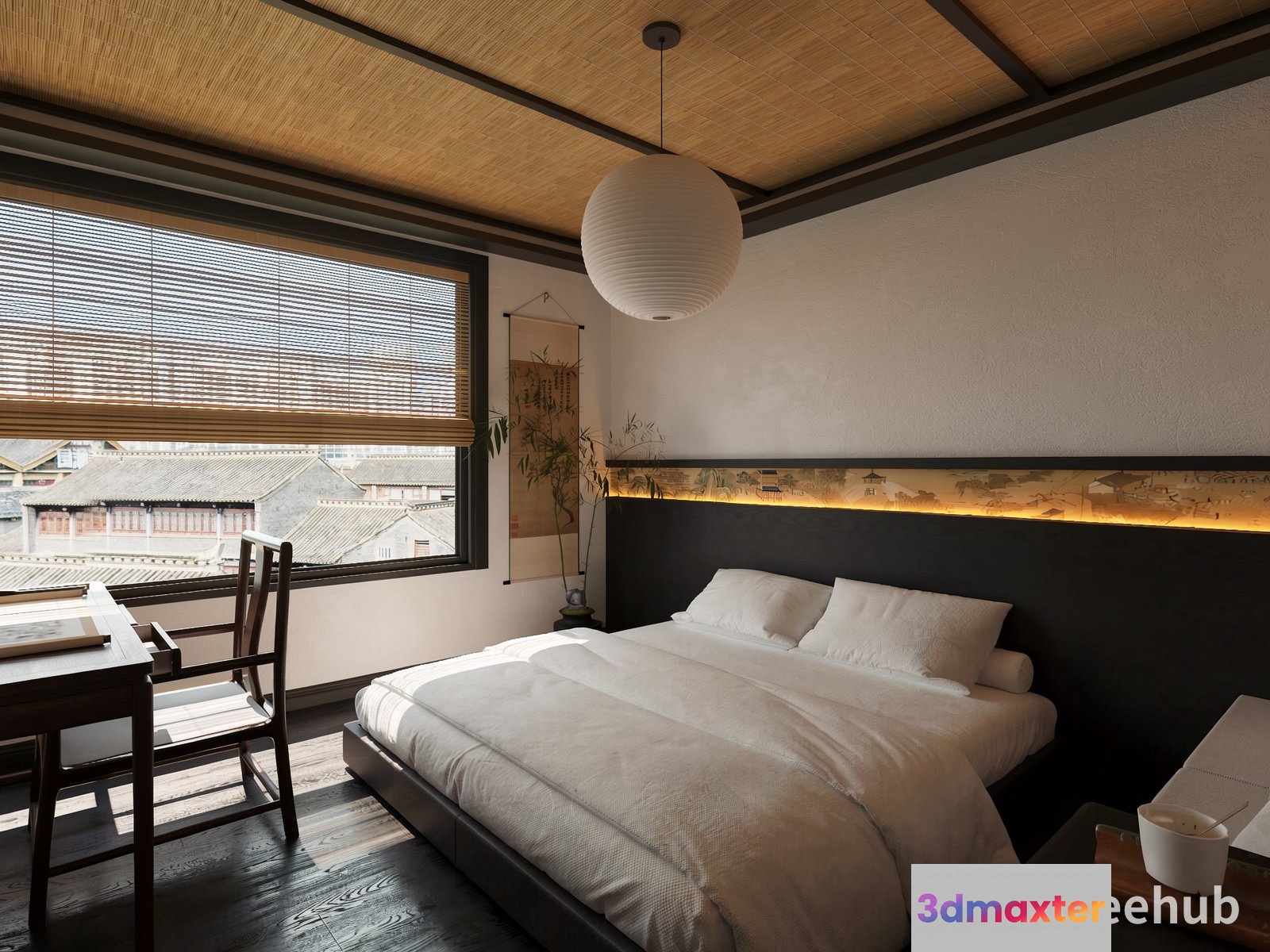Cozy Bedroom 3D Model - 21516 - VRAY Render